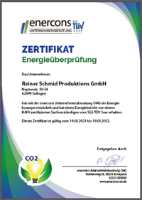 ZERTIFIKAT Energieüberprüfung